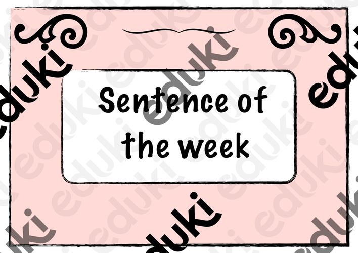 sentence-of-the-week-unterrichtsmaterial-im-fach-englisch