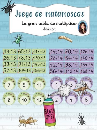 Pólvora Complejo tema Juego de matamoscas - La gran tabla de multiplicar - división - material de  la siguiente asignatura Matemáticas