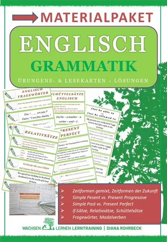 Englisch: Grammatik - Materialpaket Übungs- und Lesekarten –  Unterrichtsmaterial im Fach Englisch