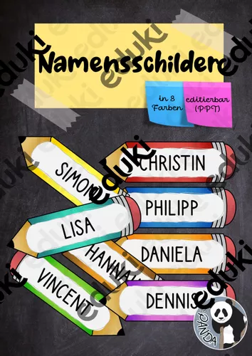 Namensschilder online
