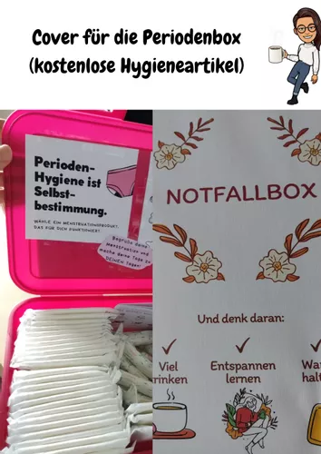 Cover für die Periodenbox (Notfallbox, kostenlose Hygieneartikel) –  Unterrichtsmaterial im Fach Fachübergreifendes