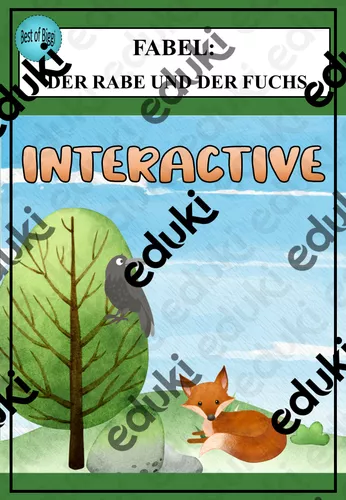 Fabel Der Rabe Und Der Fuchs Interactive Unterrichtsmaterial In Den Fächern Daz Daf And Deutsch