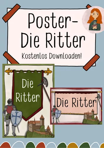 Poster Die Ritter downloaden! – Unterrichtsmaterial Fach Sachunterricht