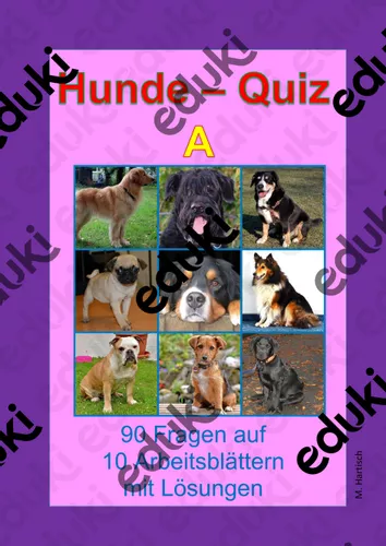 Hunde-Quiz A – Unterrichtsmaterial in den Fachübergreifendes & Sachunterricht