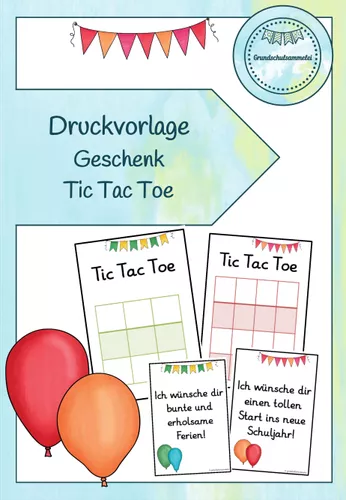 Osterhasen und Osterei Tic Tac Toe Spiel (teacher made)
