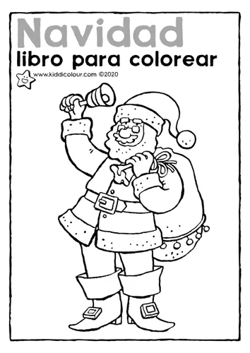 Libro para colorear sobre la Navidad - material de la siguiente