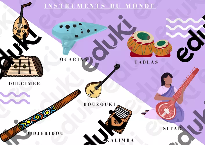 Pack « jeux sur les instruments de musique du monde »