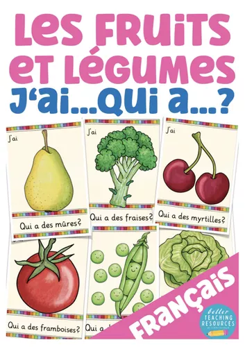 Colorier Et Apprendre légumes et Fruits 3 - 7 ans Français et