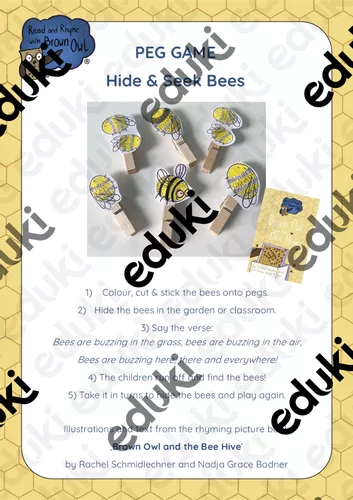 Brown Owl and the Bee Hive - HIDE & SEEK BEES - material de la