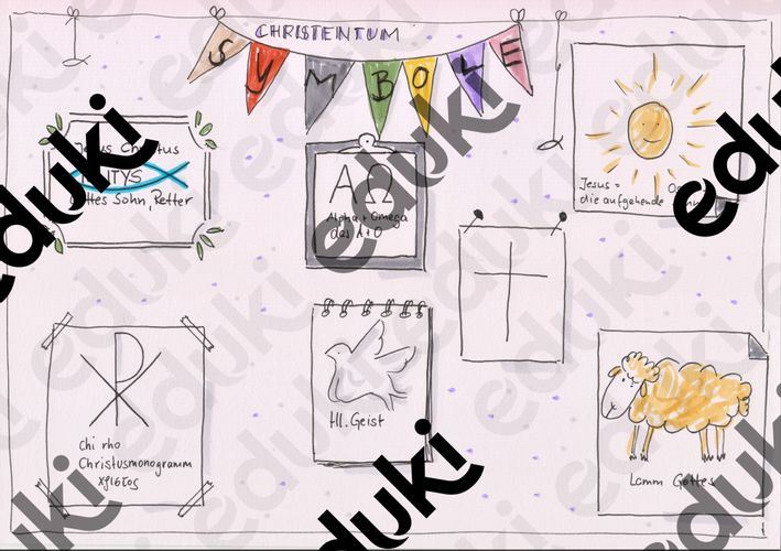 Christliche Symbole Unterrichtsmaterial Im Fach Religion christliche-symbole-unterrichtsmaterial-im-fach-religion
