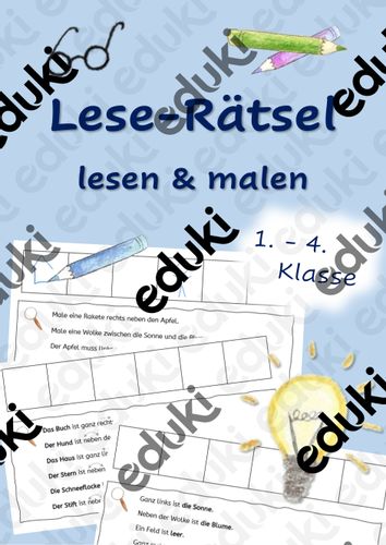 Leser tsel Lesen Und Malen 5 fach Differenziert DaZ leser-tsel-lesen-und-malen-5-fach-differenziert-daz