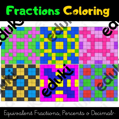 Fracciones y porcentajes - Mosaico Colorido - material de la siguiente  asignatura Matemáticas