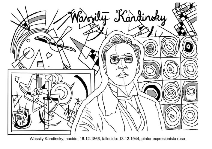 ARTE: Wassily Kandinsky dibujo para - material didáctico de las asignaturas Español para & Educación Artística / Artes