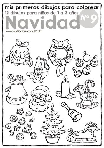 Mis primeros dibujos para colorear n.º 9: Navidad - material didáctico de  las asignaturas Educación Artística / Artes & Material interdisciplinario