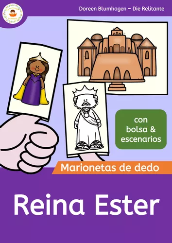 Reina Ester Marionetas de dedo de historias bíblicas material