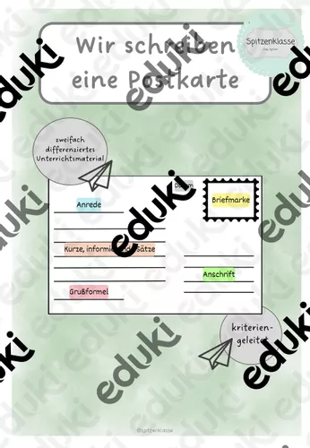 Wir Schreiben Eine Postkarte Deutsch Unterrichtsmaterial Im Fach wir-schreiben-eine-postkarte-deutsch-unterrichtsmaterial-im-fach