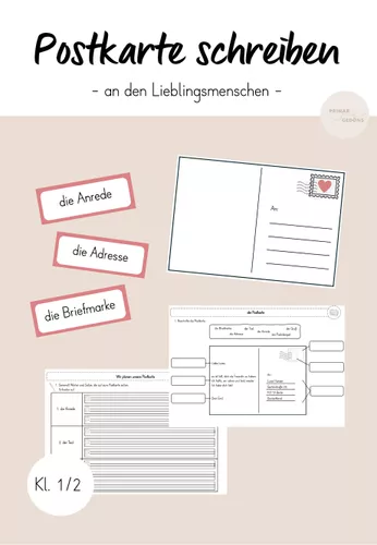 Postkarte Schreiben Kl 1 2 Unterrichtsmaterial Im Fach Deutsch postkarte-schreiben-kl-1-2-unterrichtsmaterial-im-fach-deutsch