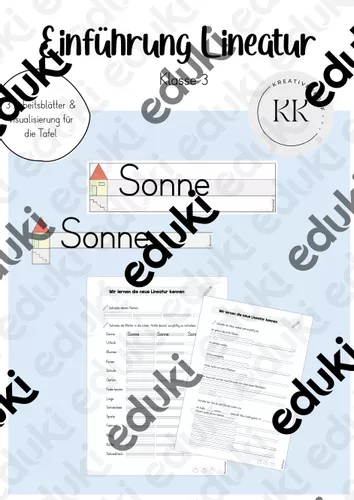 Einf hrung Lineatur Klasse 3 Arbeitsbl tter Visualisierung einf-hrung-lineatur-klasse-3-arbeitsbl-tter-visualisierung