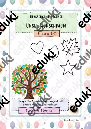 Projekt Klassengemeinschaft Unser Wunschbaum Unterrichtsmaterial Im projekt-klassengemeinschaft-unser-wunschbaum-unterrichtsmaterial-im