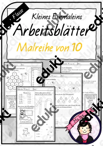 Arbeitsbl tter Einmaleins Malreihe Von 10 Unterrichtsmaterial Im arbeitsbl-tter-einmaleins-malreihe-von-10-unterrichtsmaterial-im
