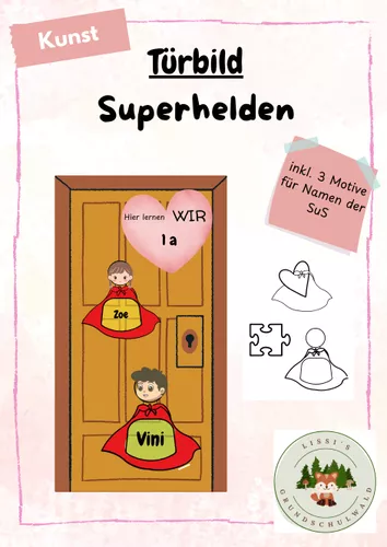 T rbild Superhelden Unterrichtsmaterial Im Fach Kunst T rbild Superhelden Unterrichtsmaterial Im Fach Kunst