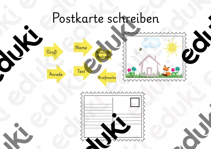 Postkarte Schreiben Und Zordnen Unterrichtsmaterial In Den F chern postkarte-schreiben-und-zordnen-unterrichtsmaterial-in-den-f-chern