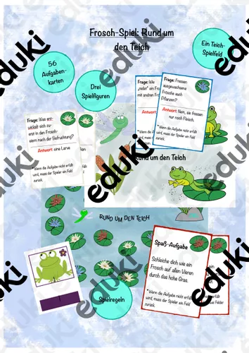 Frosch Spiel Rund Um Den Teich Fr sche Spiel Unterrichtsmaterial Im Frosch Spiel Rund Um Den Teich Fr sche Spiel Unterrichtsmaterial Im