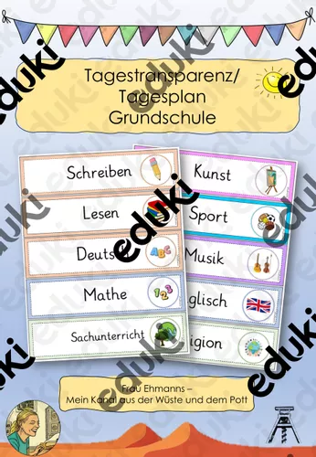 Tagestransparenz Grundschule Tagesplan Stundenplan Schilder tagestransparenz-grundschule-tagesplan-stundenplan-schilder