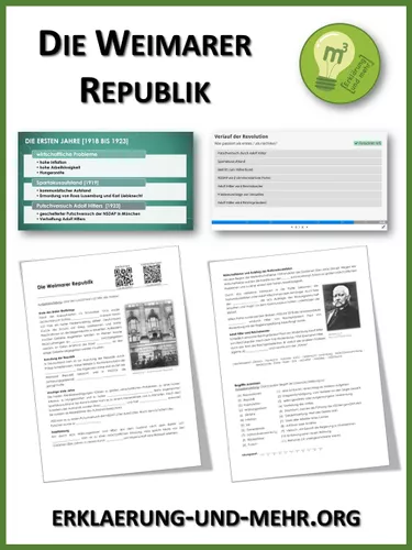 weimarer republik materialpaket Weimarer Republik Unterrichtsmaterial
Die Weimarer Republik Materialpaket – Unterrichtsmaterial im Fach