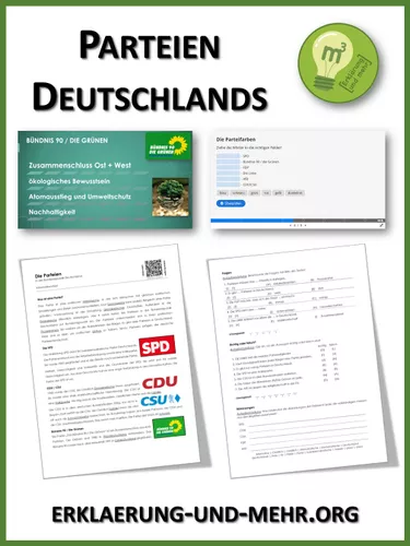 parteien deutschlands materialpaket Parteien Unterrichtsmaterial
Die Parteien Deutschlands Materialpaket – Unterrichtsmaterial im Fach