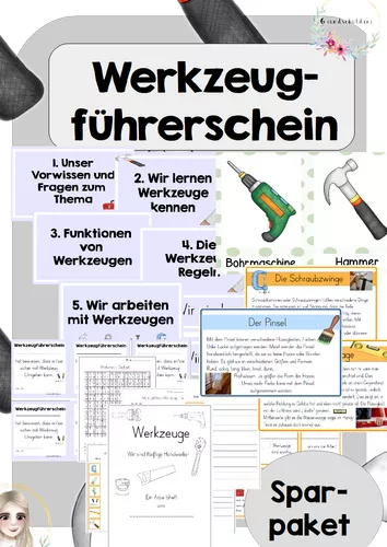 Werkzeuge Sparpaket – Unterrichtsmaterial in den Fächern Deutsch &  Fachübergreifendes & Sachunterricht