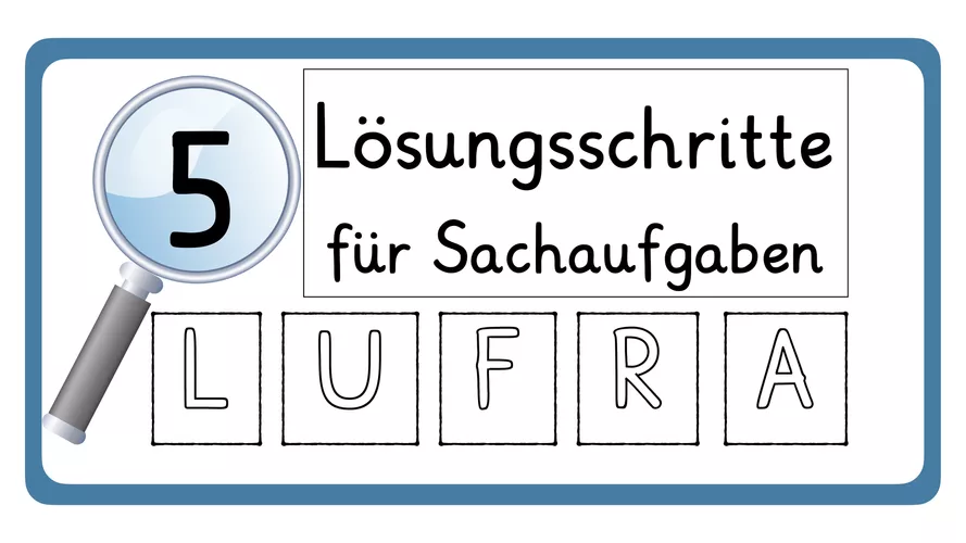 Sachaufgaben Bearbeiten LUFRA Schrittfolge Unterrichtsmaterial Im sachaufgaben-bearbeiten-lufra-schrittfolge-unterrichtsmaterial-im