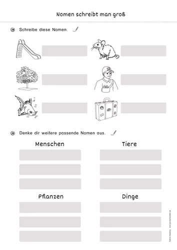 arbeitsblatt nomen klasse 1 2 Arbeitsblatt Nomen
Arbeitsblatt Nomen Klasse 1 2 – Unterrichtsmaterial im Fach Deutsch