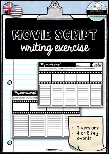 My Movie Script - Writing exercise – Unterrichtsmaterial im Fach Englisch