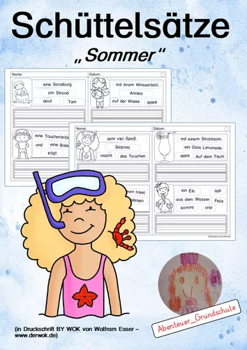 Sch ttels tze Sommer Zusammensetzen Erster S tze sch-ttels-tze-sommer-zusammensetzen-erster-s-tze