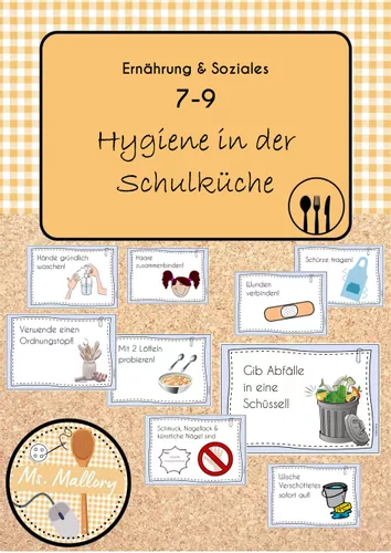 Hygiene In Der Schulk che Regeln Als Bildkarten Hauswirtschaft hygiene-in-der-schulk-che-regeln-als-bildkarten-hauswirtschaft