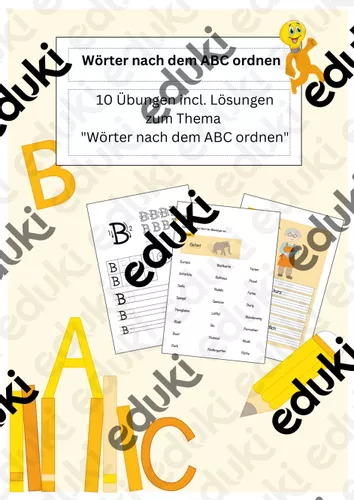 W rter Nach Dem ABC Ordnen 10 bungen Incl L sungen w-rter-nach-dem-abc-ordnen-10-bungen-incl-l-sungen
