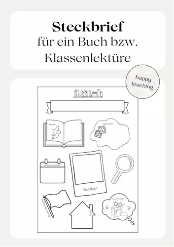 Steckbrief Buchvorstellung Erarbeitung Klassenlekt re steckbrief-buchvorstellung-erarbeitung-klassenlekt-re