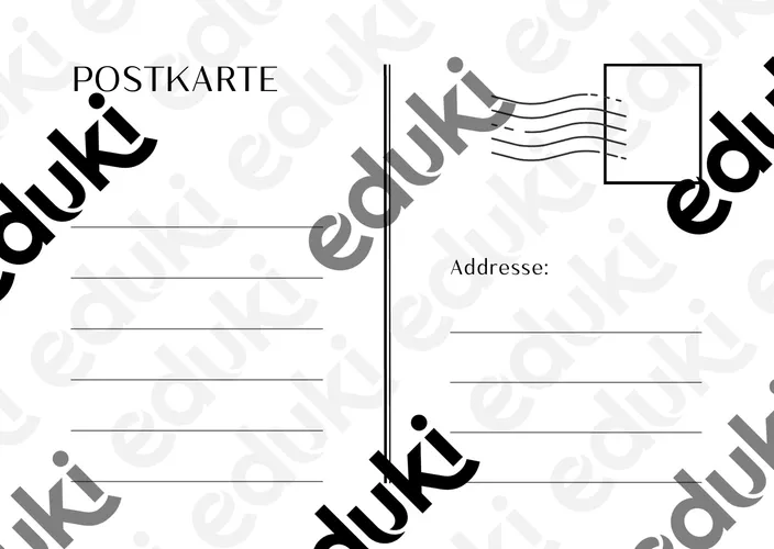 Vorlage Postkarte Unterrichtsmaterial Im Fach Deutsch vorlage-postkarte-unterrichtsmaterial-im-fach-deutsch