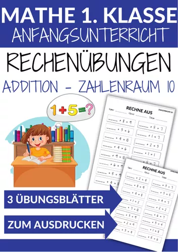 Addition Rechen bungen 1 Klasse Zahlenraum 10 Unterrichtsmaterial Im addition-rechen-bungen-1-klasse-zahlenraum-10-unterrichtsmaterial-im