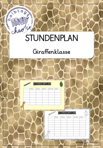 Stundenplan Giraffenklasse Unterrichtsmaterial Im Fach Fach bergreifendes stundenplan-giraffenklasse-unterrichtsmaterial-im-fach-fach-bergreifendes