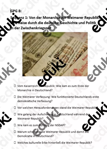 von der monarchie zur weimarer republik Weimarer Republik Unterrichtsmaterial
Von der Monarchie zur Weimarer Republik – Unterrichtsmaterial im Fach