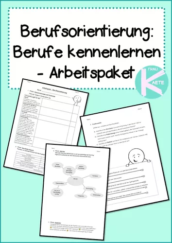 berufsorientierung arbeitspaket Arbeitsblätter Berufsorientierung Kostenlos
Berufsorientierung Arbeitspaket – Unterrichtsmaterial im Fach Arbeitslehre