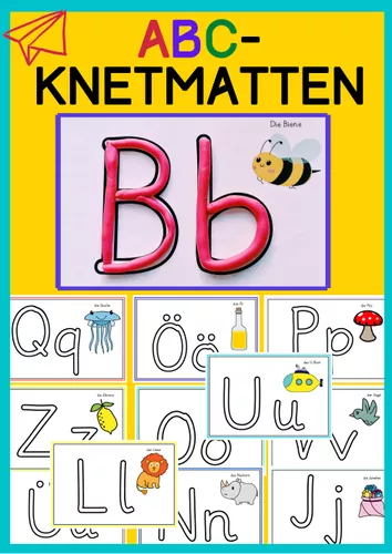 ABC-Knetmatten - Buchstaben-Vorlagen – Unterrichtsmaterial in den Fächern  DaZ/DaF & Deutsch