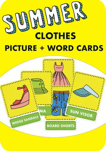 Learn english summer clothes with flashcards Aprende ropa de