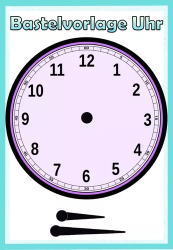 Reloj de cartulina sale