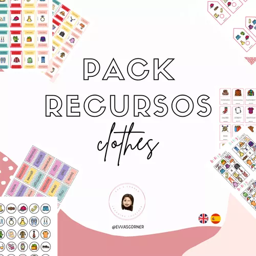 Pack Recursos Clothes Accessories Ingl s Espa ol material