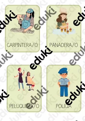 TARJETAS DE LAS PROFESIONES EN TARJETAS DE LAS PROFESIONES EN