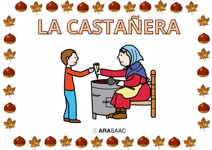 LA CASTAÑERA CUENTO CON PICTOGRAMAS material de la siguiente