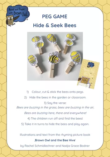 Brown Owl and the Bee Hive - HIDE & SEEK BEES - material de la